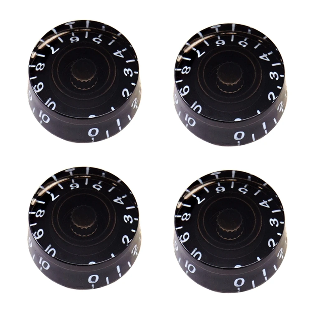 

Volume Knob Guitar Knobs Musical Instruments Vintage Style 4pcs Fit Most LP Guitars Magnifies The Digits High Quality