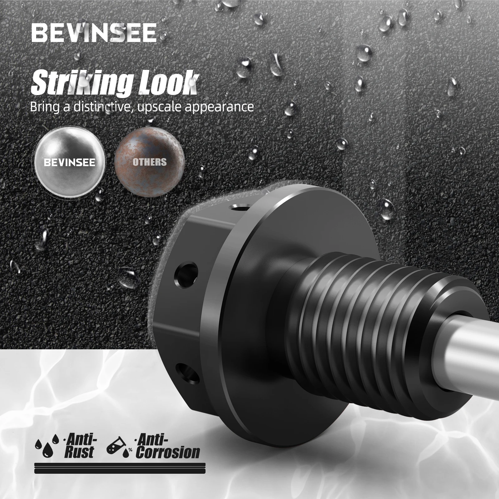 BEVINSEE M12x1.5 Performance Magnetic Oil Sump Drain Plug for BMW E82 E88 E90 E92 E60 E39 E46 E36 N52 N54 For Mini 11137535106 auto fasteners auto accessories