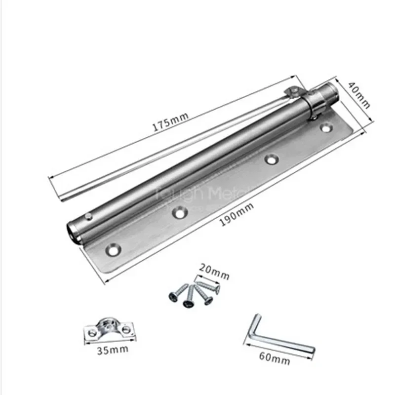 Adjustable Door Closer Stainless Steel Automatic Spring Latch Hinge For Home Office Fire Rated Furniture Hardware