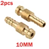 2pcs (6mm/8mm/10mm) Gas Water Male Adapter Quick Connector For TIG Welding Torch Intake Metal Connectors Tips TIG Welding Tools 4