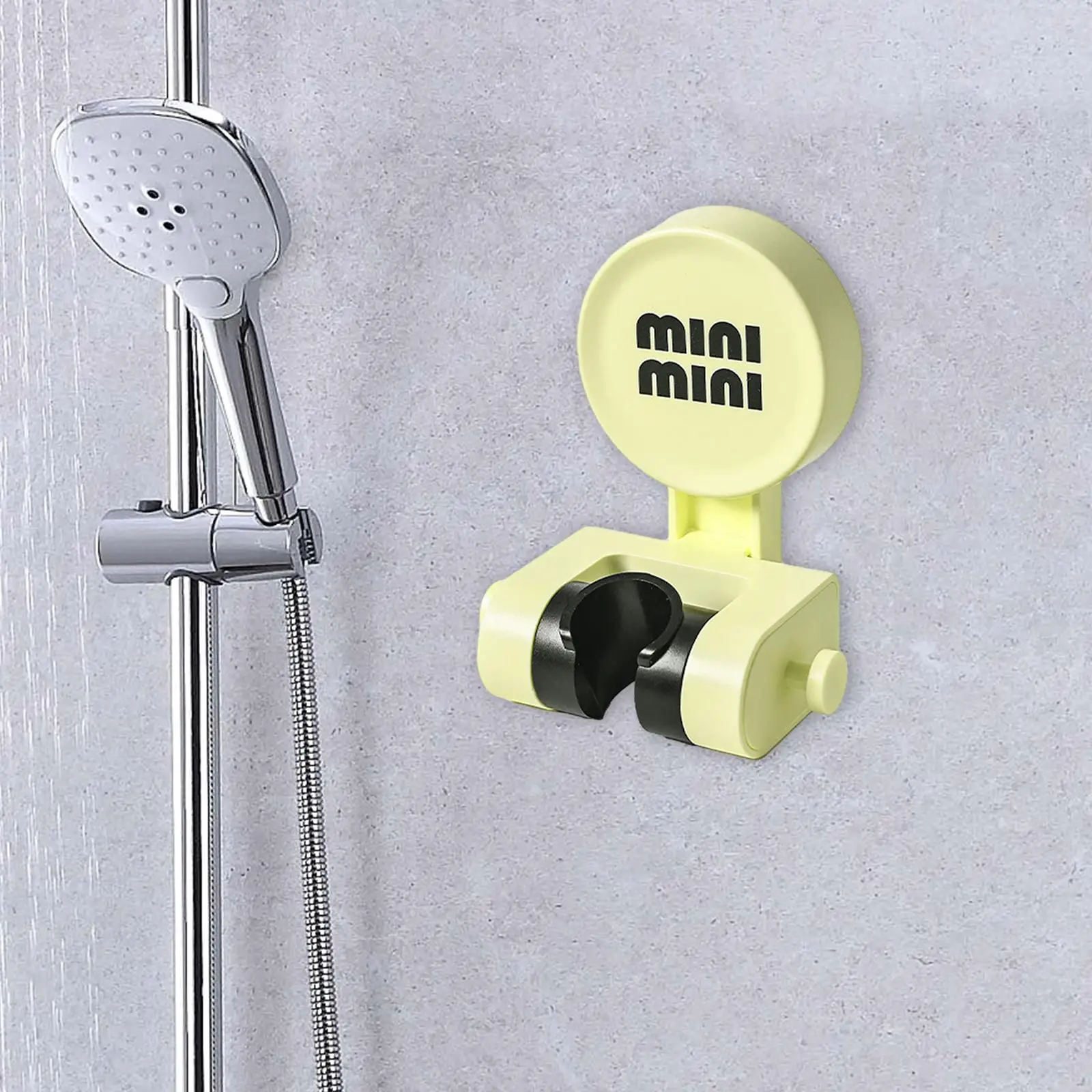 

Shower Head Bracket Flexible Wear Resistant Shower Spray Holder Removable Easy to Install Suction Cup for Restroom Apartment