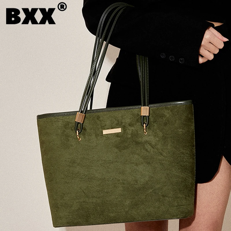 

[BXX] Large Capacity Handbag For Women 2023 New Fashion Shoulder Designer Tote Bag Temperament Office Lady Travel Bags 8CY61