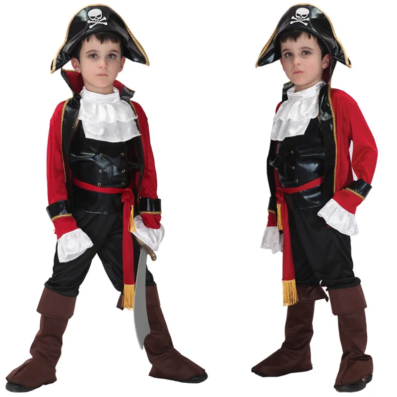 Kids Pirate Costume Fantasia Infantil Cosplay Clothing Boy Girl Halloween Costumes Children Birthday Carnival Party Fancy Dress kids cosplay costume