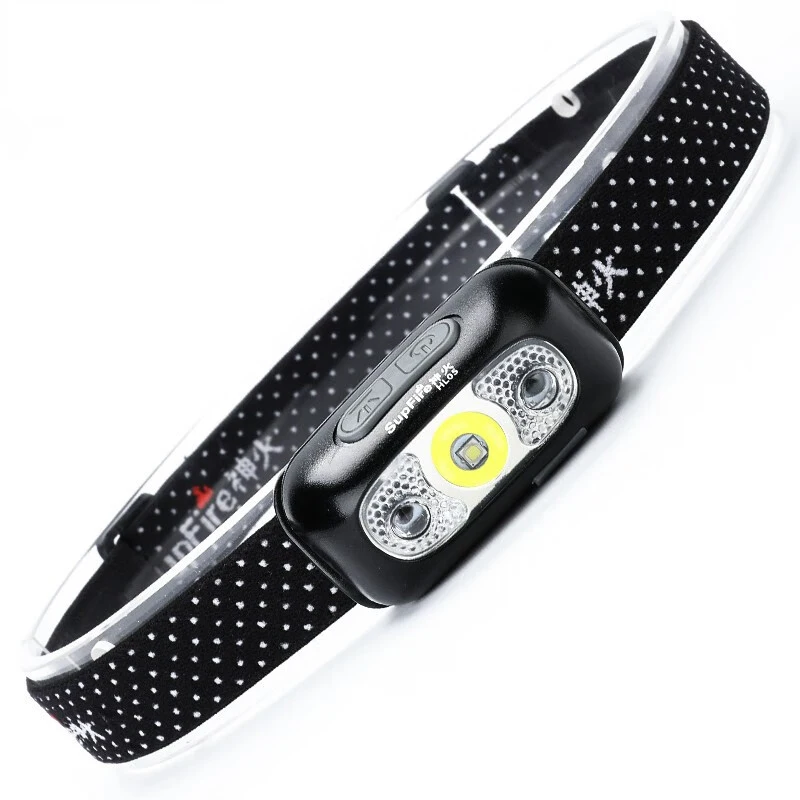 

SUPERFIRE-HL05 Mini LED Headlamp with Motion Sensor, USB Rechargeable for Camping, Fishing, Bicycle Head Light Flashlight, Best