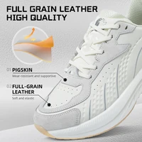 ONEMIX Leather Waterproof Lightweight Running Shoes