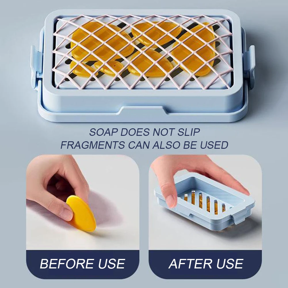 

Multi-Purpose Hand-Free Lathering Soaps Box Quick Soaps Draining Dish For Kitchen Bathroom