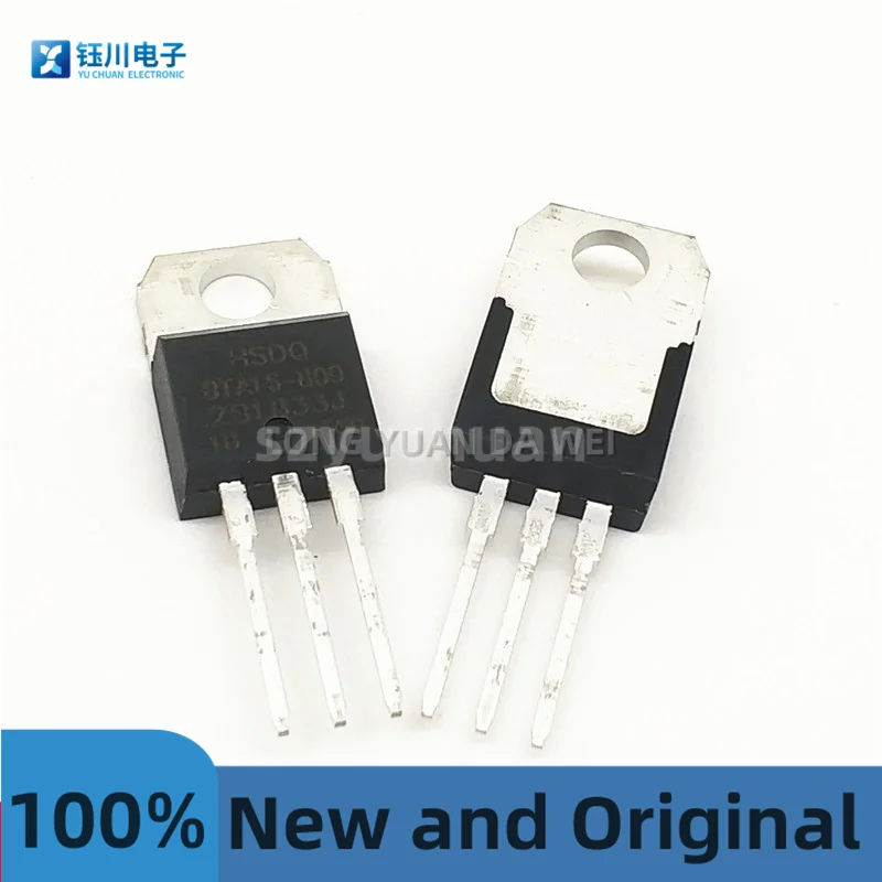 (10pcs) Bta16-800 New and Original To-220 Package 16a/800v Triac Bta16-800b Thyristor