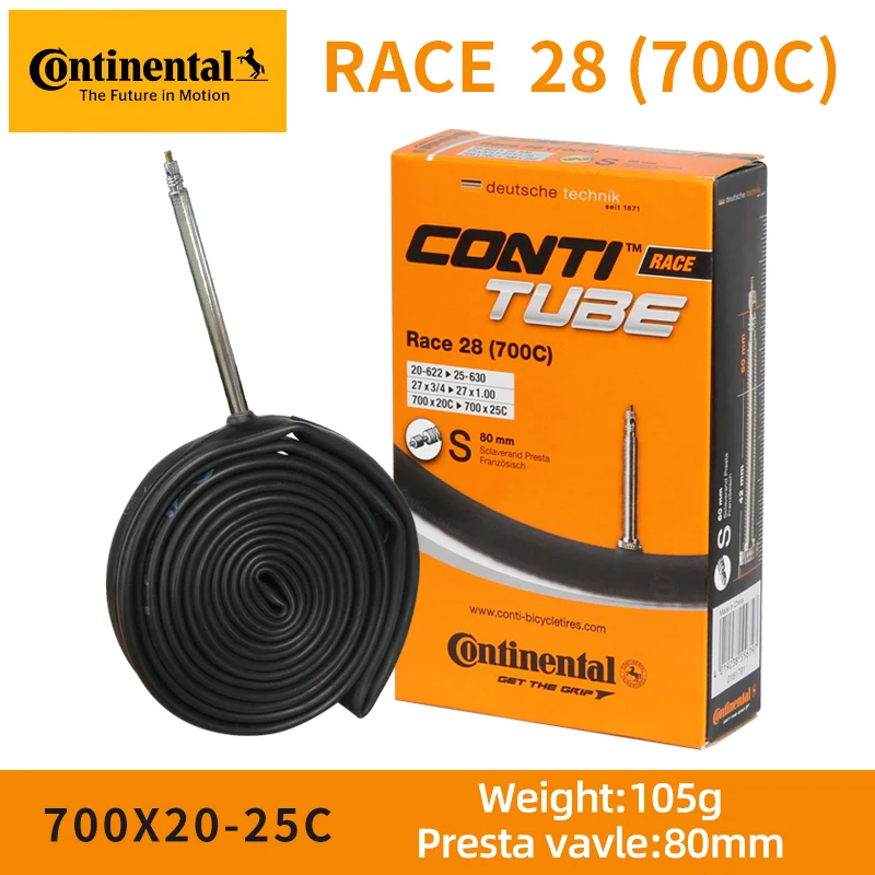 2 Camere D'Aria Continental 700x25-32c - Valvola Presta 42mm Per Bici - Foto 2