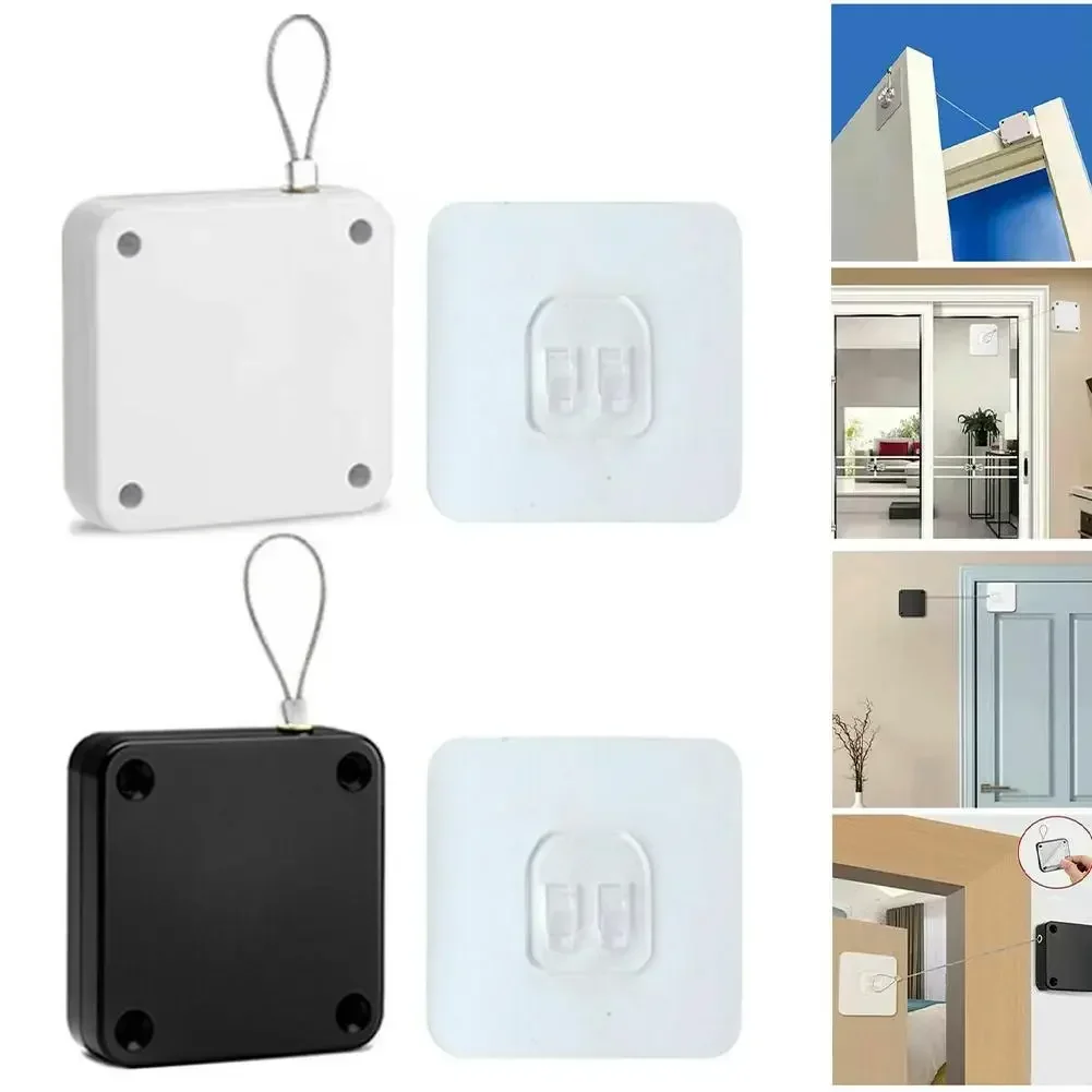 Punch-free Adjustable Door Stopper Automatic Sensor Door Closer Automatically Close Bracket Closer Home Improvement