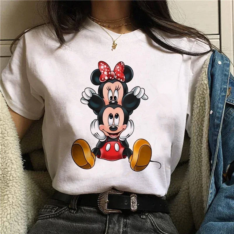 thumbnail image 1 of Camiseta de algodón de verano para niños, camiseta con estampado de gorro de Mickey Y2k Minnie Mouse, ropa de moda para niño y niña, camisetas Kawaii Disney para bebé, 1 of 5