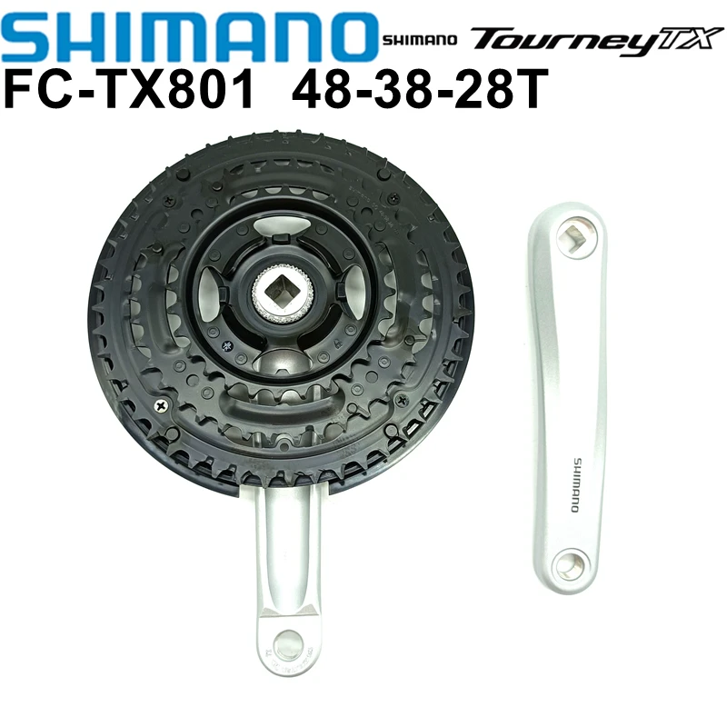 SHIMANO Kurbelarm FC-TX801 175mm Links silber Fahrrad 