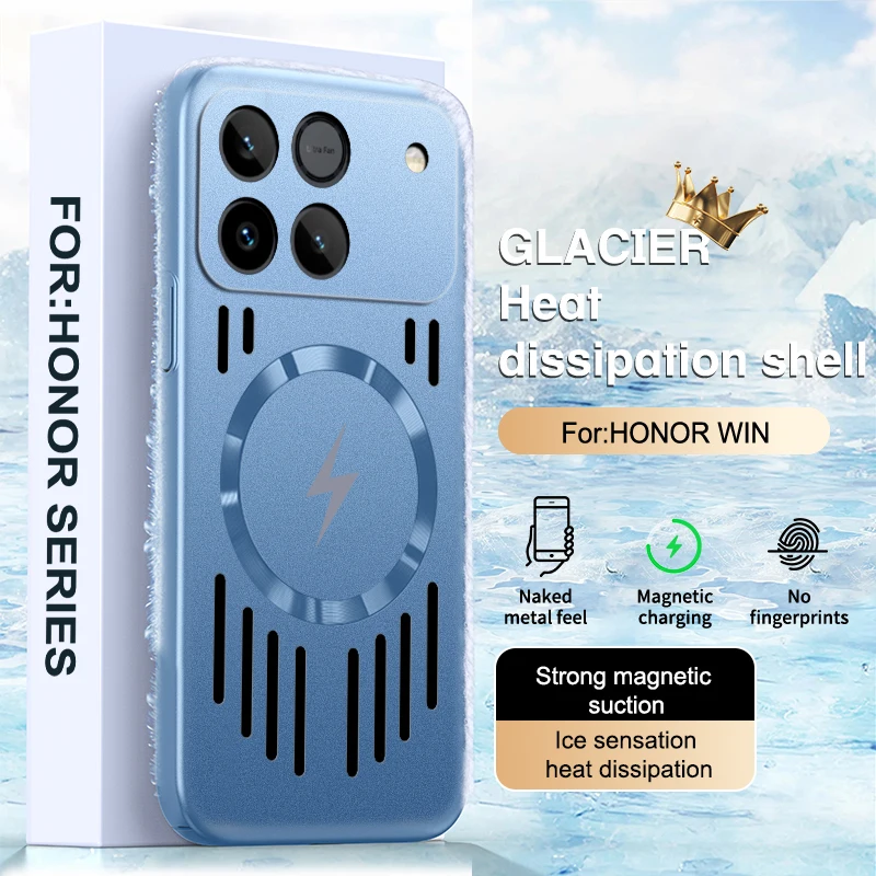 Breathable Cooling Magnetic Phone Case with Mesh Heat Dissipation