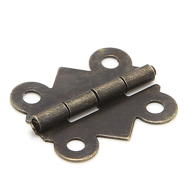 10x Mini for butterfly Door Cabinet Drawer Jewellery Box Hinge Furniture 20mm x1