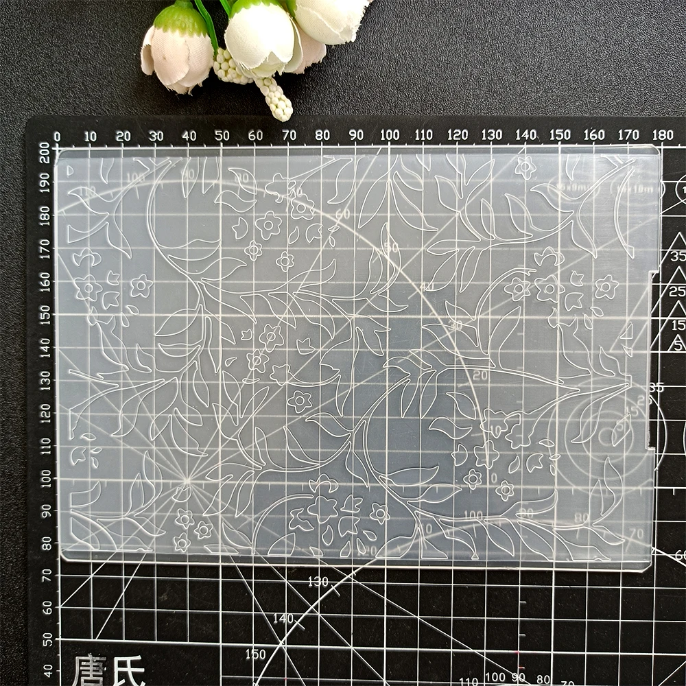 Description Picture 3 of itemNEW Classical /3D Embossing Folder Transparent Embossing Plastic Plates Design For DIY Paper Cutting Dies Scrapbooking Figure