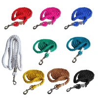 Braided Cotton Horse Leading Rope with Buckles Equestrian Rein Competition Halters Thick Horse Leading Rope Enduring 1