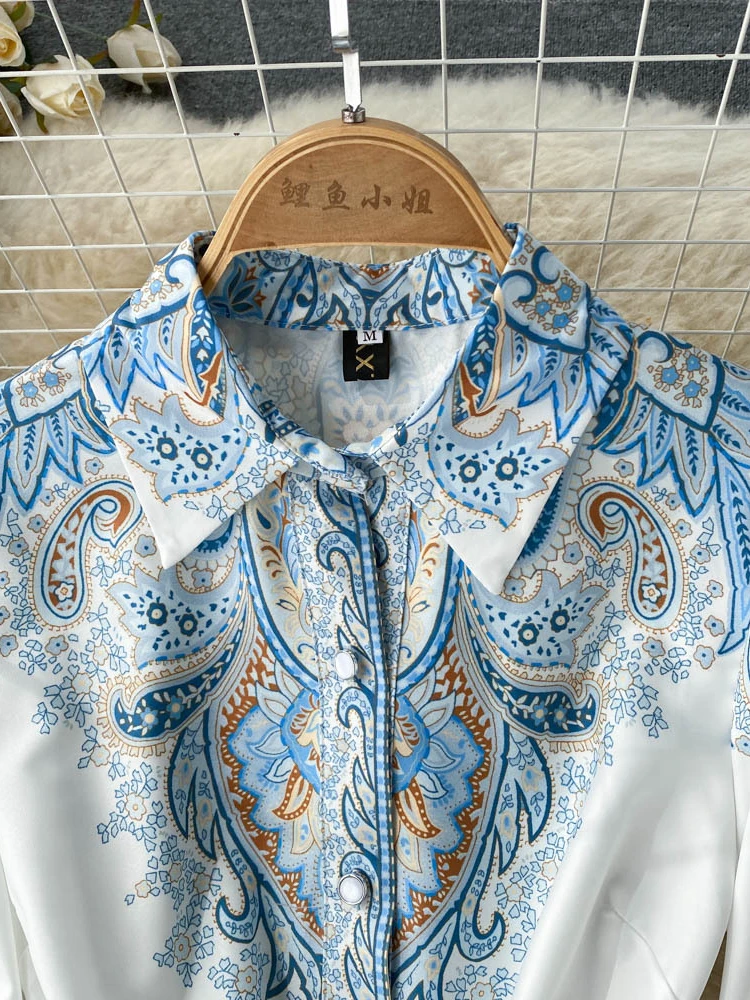 فستان نسائي مطبوع كلاسيكي للحفلات ، فساتين طويلة أ...