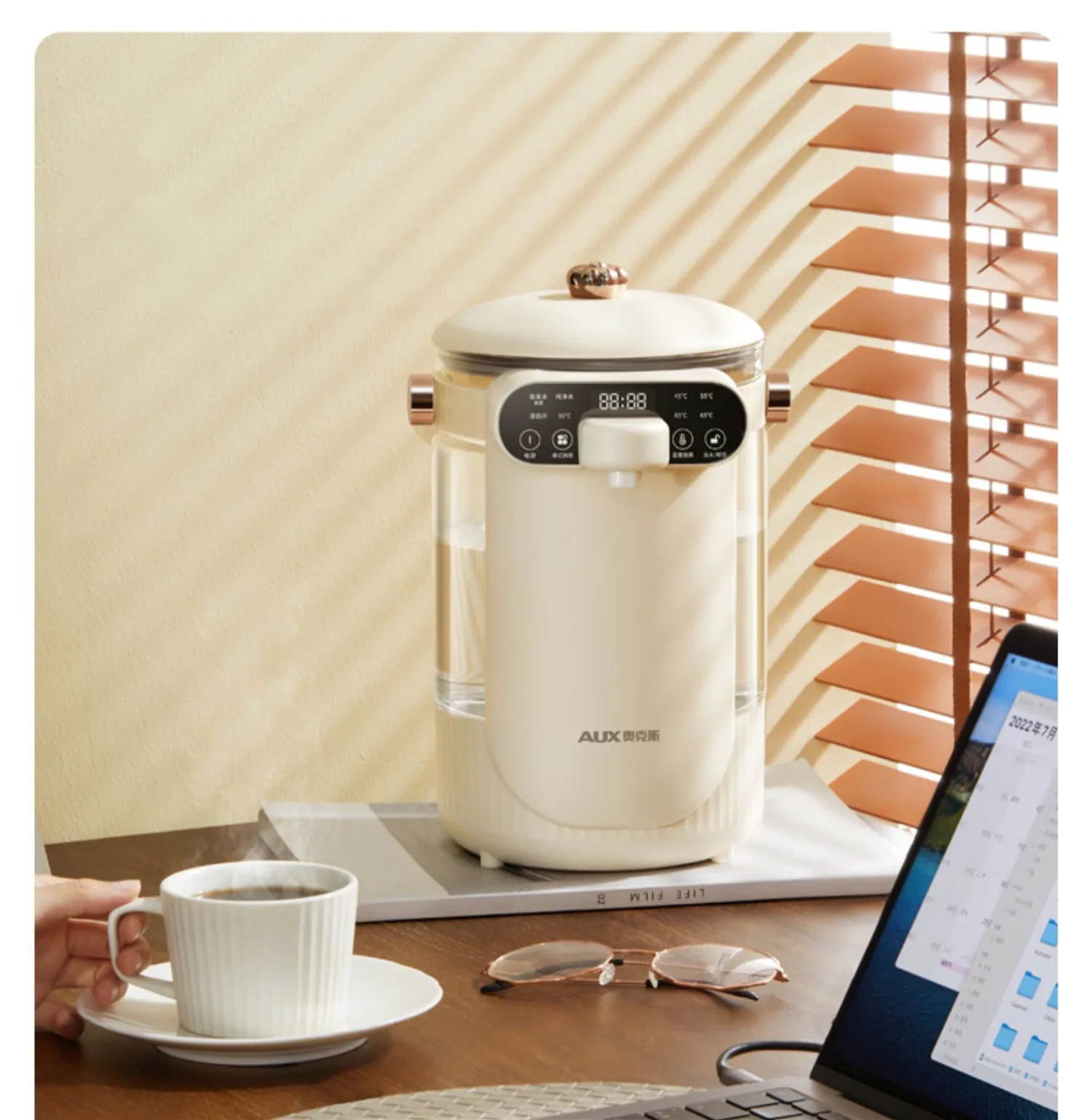 220V 2.5L Electric Kettle Glass Water Boiling Pot Machine Automatic Thermostatic Hot Water Kettle 6