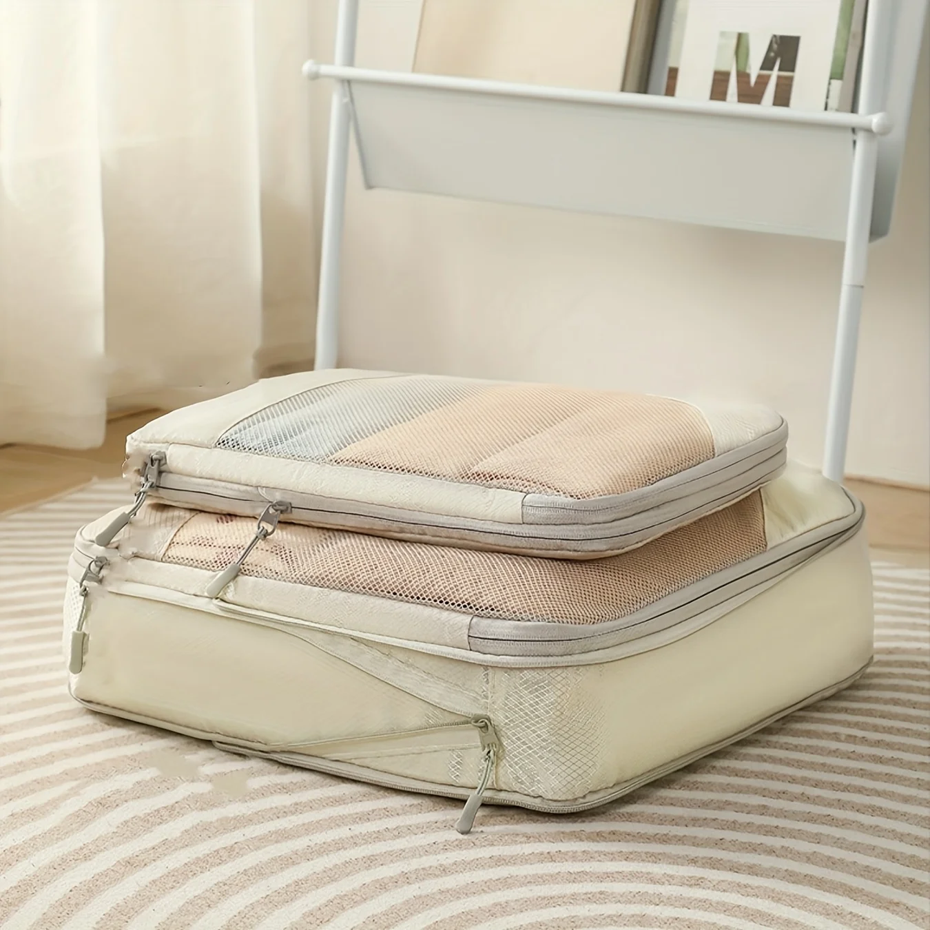 Expandable Mesh Storage Bag - Space-Saving, Versatile, and Ideal for Travel and Home Organization