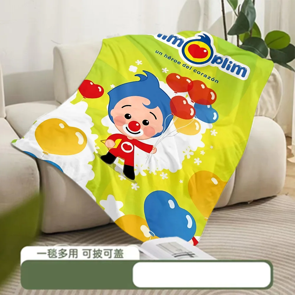 Printed Blanket Picnic Blanket Cartoon Anime P-Plims Plim Warm Blanket Soft and Comfortable Home Travel Birthday Gift 4
