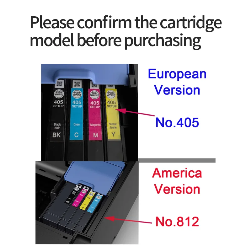 Compatible For Epson 405XL T405XL T405XXL Ink Cartridge For WF-3820DWF 4820DWF 3825DWF 7830DTWF 4825DWF 4830DTWF 7835DTWF 7840