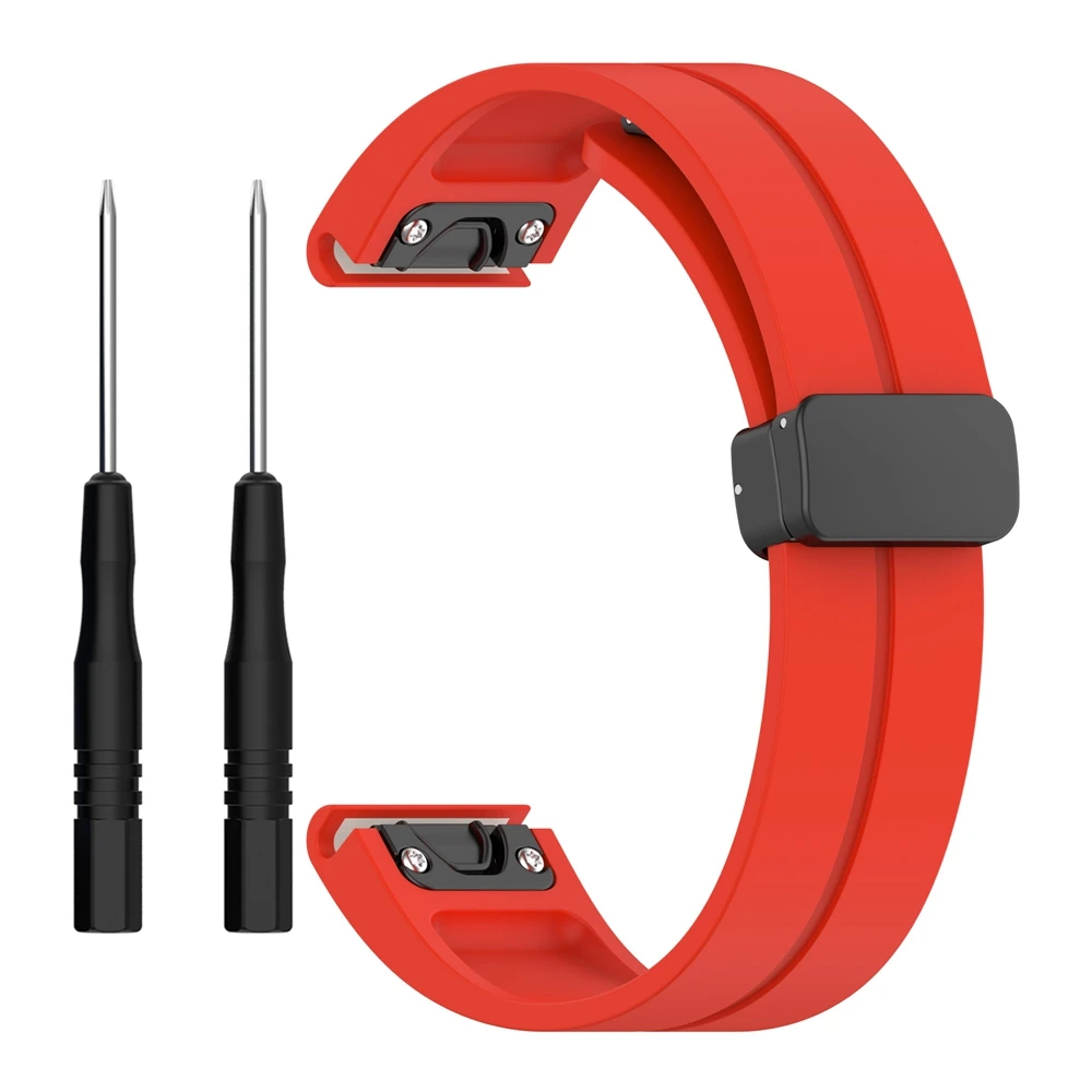 

20mm Silicone Magnetic Buckle Straps For Garmin Fenix 7S Garmin Descent MK2S Wristband For Garmin Fenix 6S 5S New silicone Watch