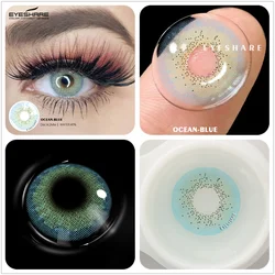 AMARA Brown Gray Fashion Contact Lenses - Yearly Wear with Free Shipping (OCEAN - Blue)