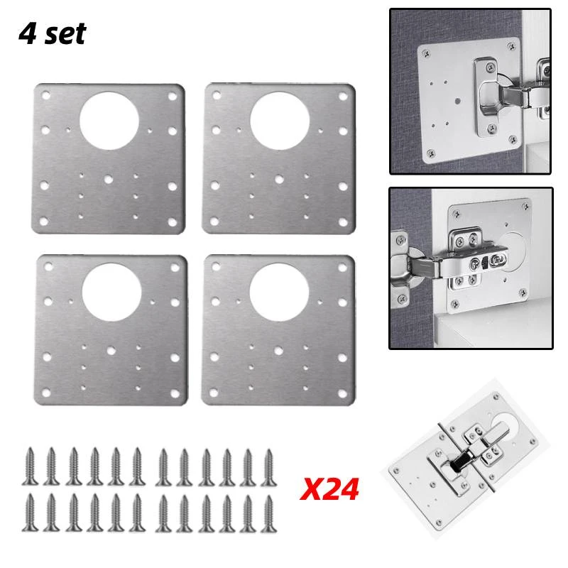 Furniture Door Hinge Repair Plate Stainless Steel Hinge
