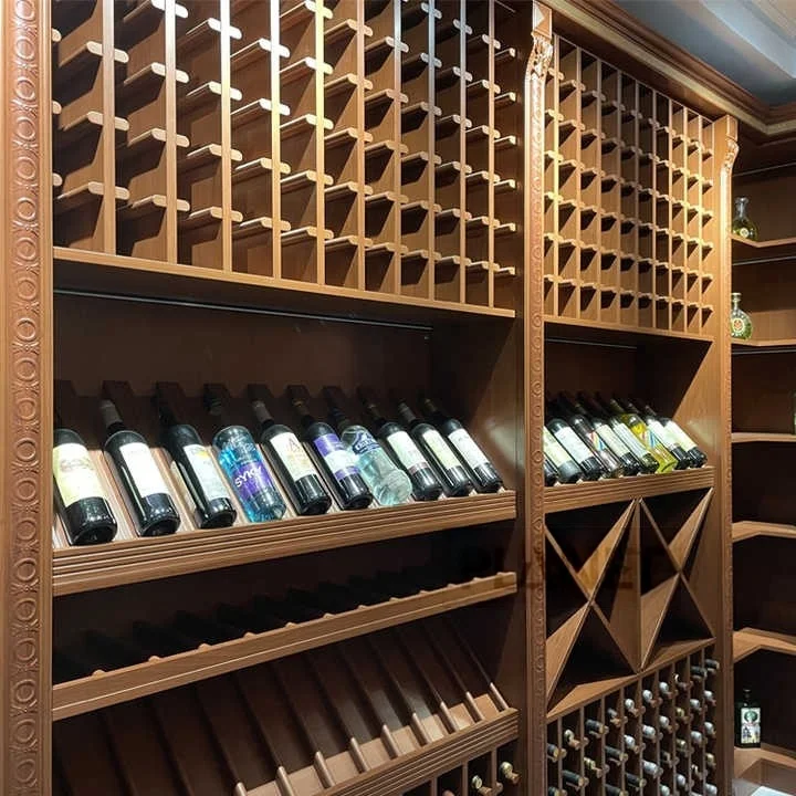 Planet Factory High End Luxury Wood Big House Bar Storage Wine Rack Cabinet