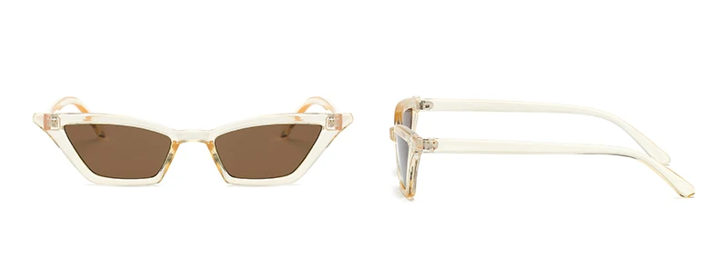 Radfahren 8 stücke Cat Eye Sonnenbrille Frauen Vintage Marke Designer Sonnenbrille Kleine Rahmen Shades Retro Damen Cateye Sonnenbrille UV400 – Detail 16