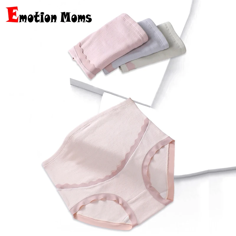 Emotion Moms (2PCS/Lot) Pregnant Women Underwear Cotton Panties Hight