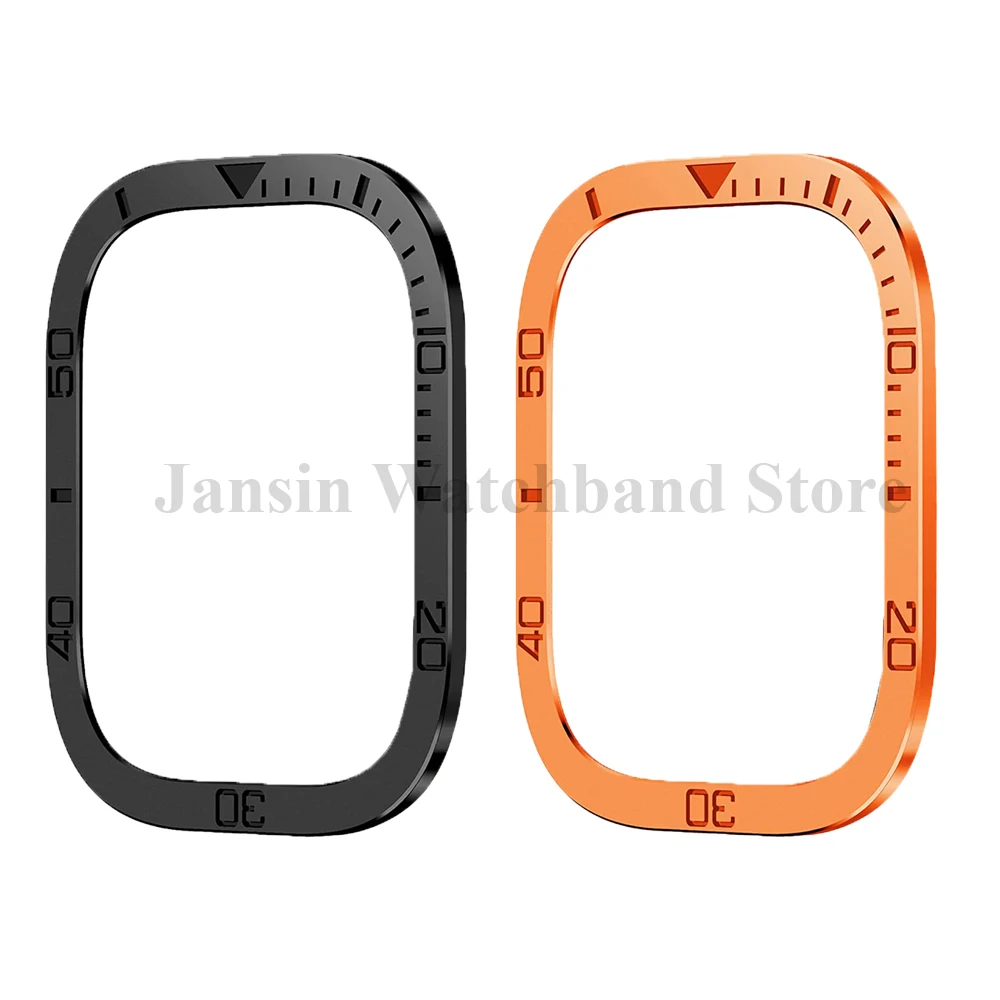 Premium Tempered Glass Screen Protector with Metal Bumper for Apple Watch Ultra - 2 Pack