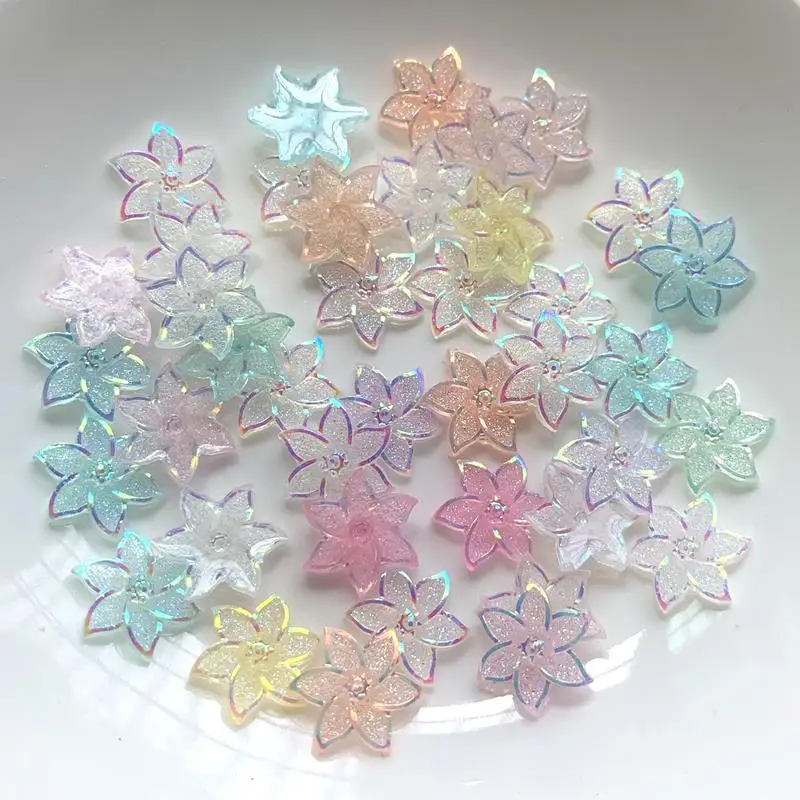 

Wholesale 12mmab color flower crystal flat back DIY jewelry production Rhinestone accessories Earrings accessories