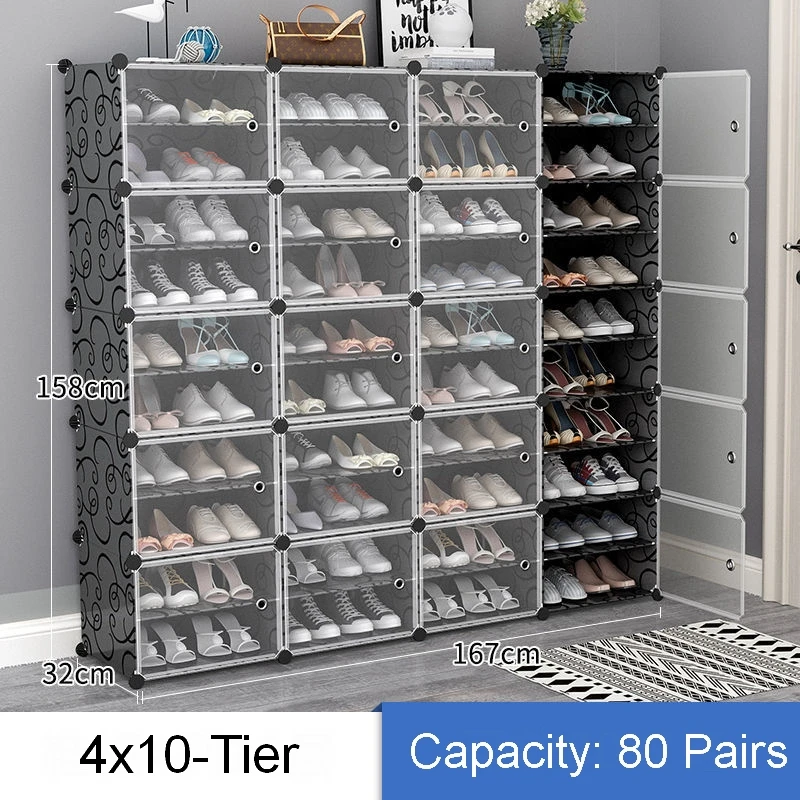 Large Shoe Rack Large Capacity Boot Storage 12 Cube Organizer