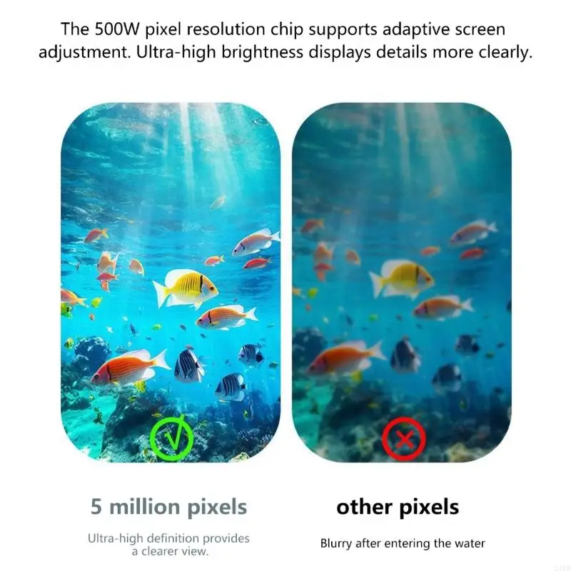 야간 또는 심해 낚시 모험을 위한 15M 30M 깊이 범위 및 LED 조명을 갖춘 방수 낚시 수중 음파 탐지기 카메라 24BD