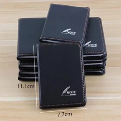 A7 Mini Notebook Portable Pocket Notepad PU Cover Diary Book Handwriting Word Book Memo Pad Office Student School Stationery DIY