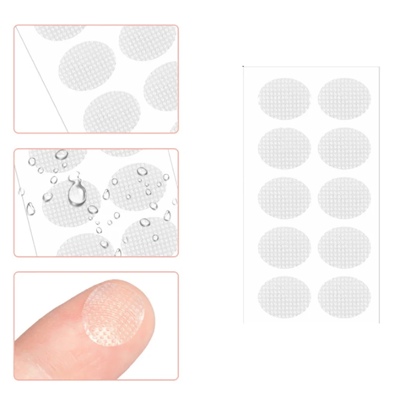 100Pcs Clear Invisible Earlobes Protective Stickers For Stretched Ear Lobes And Relieve Strain From Heavy Earrings