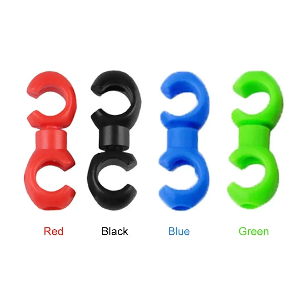 10-50 pcs Rotatable Bicycle Cable Clips - MTB Derailleur Shift Line Pipe Buckles for Bike Organization