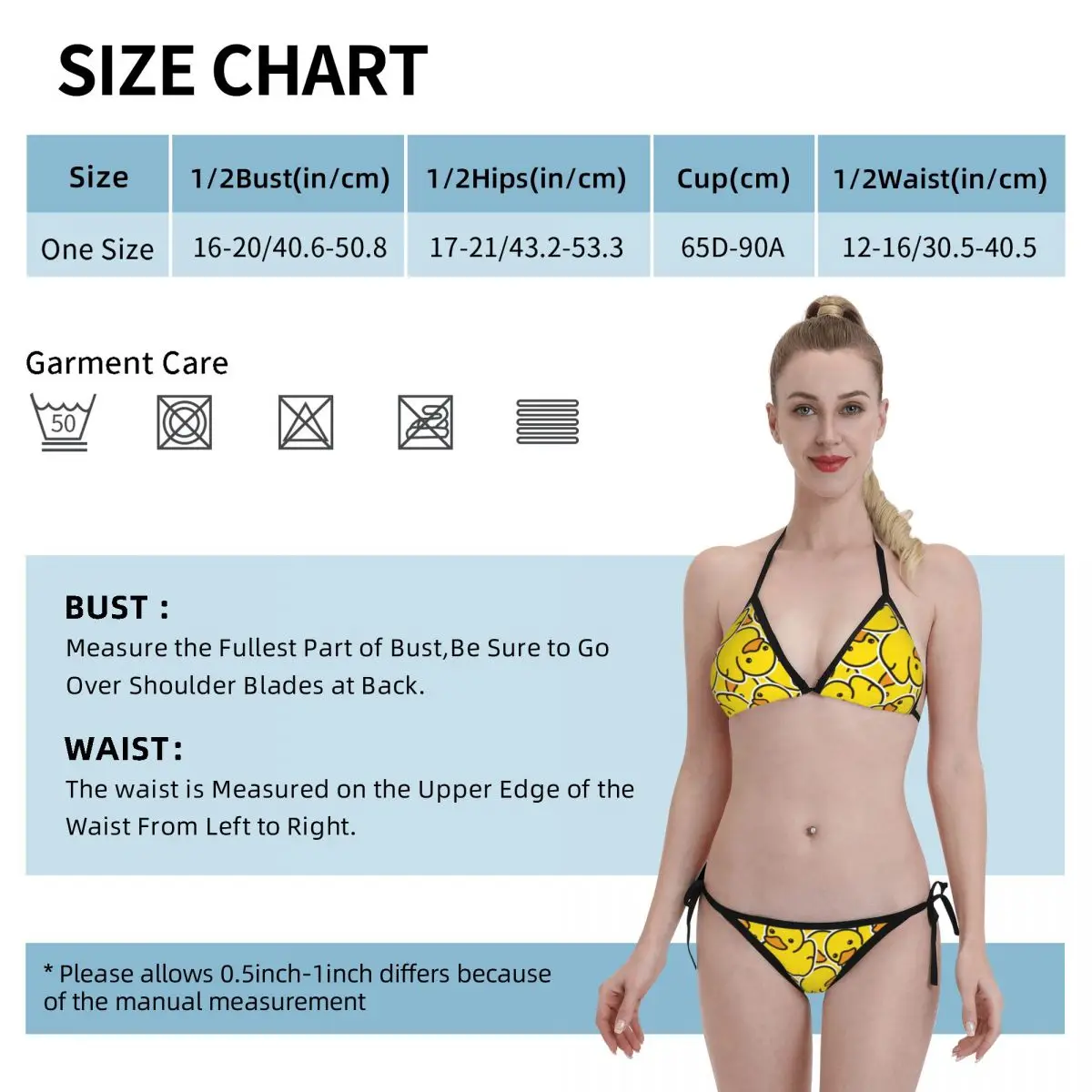 Cute Yellow Duck Sexy Bikini Sets 2022 New Thong Swimsuit Women Bather Swimming Suit Summer Biquini XXL