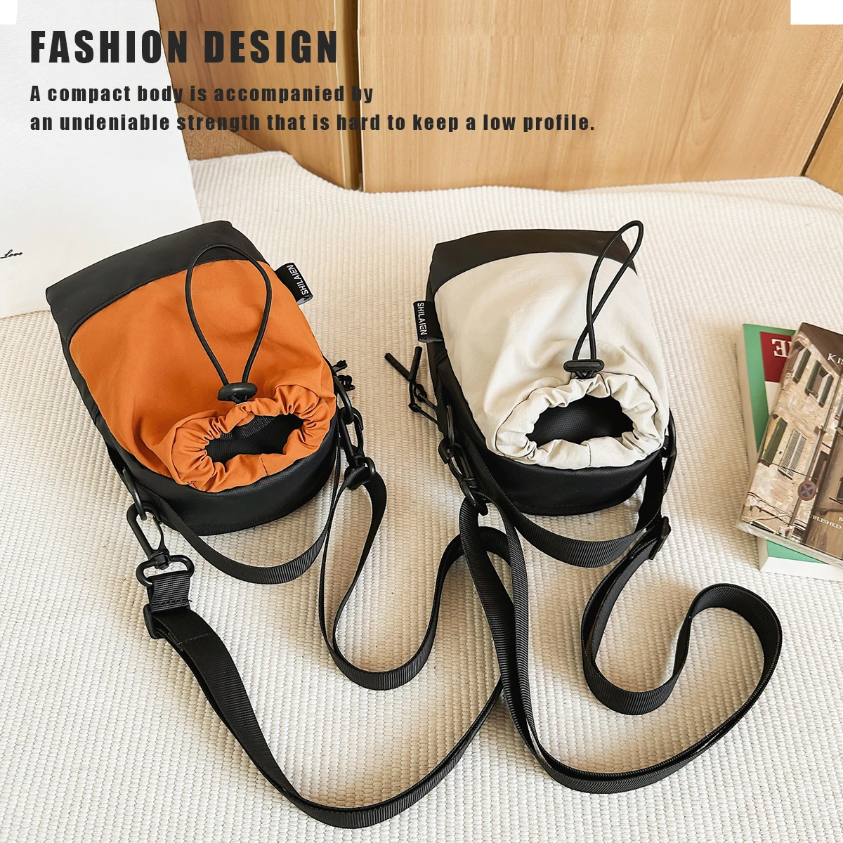 Lightweight Outdoor Shoulder Bag Camping Crossbody Bag Men's Multi-Functional Mobile Phone Bag Cycling Travel Water Bottle Water Cup Bag