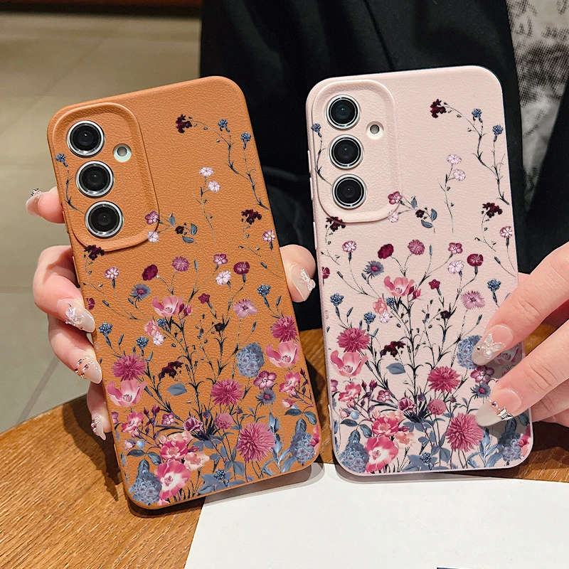 Elegant Purple Flower Phone Case - Artistic Floral Design Cover