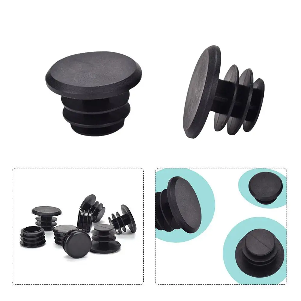 

2Pcs Bike Handlebar Bar End Plugs End Cap Mountain Bike Rubber Grips For Road Grip Mountain MTB Grips Soft Rubber Push-In Black
