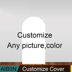 Elegant Spandex Wedding Arch Cover - 100x180cm(3.3x5.9FT) (Custom cover fabric)