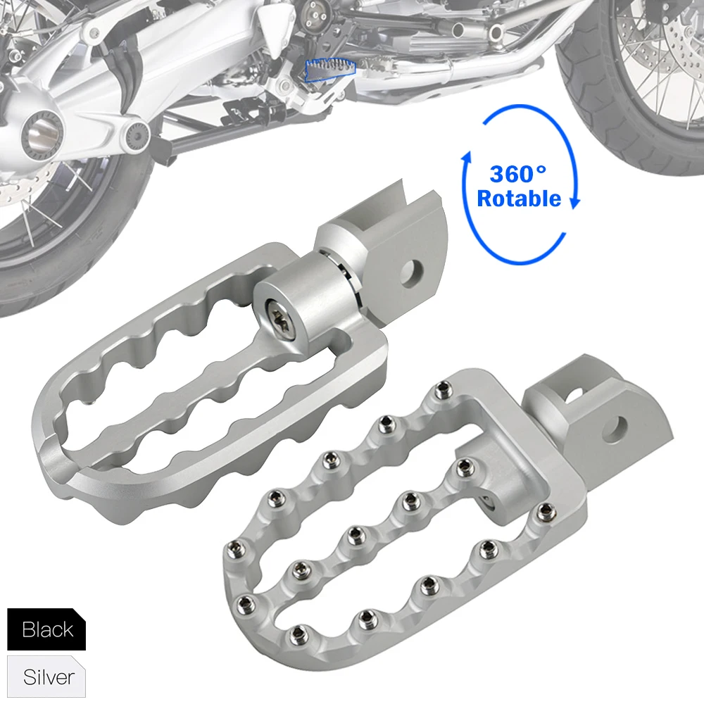 

For 04-2012 BMW R1200GS Footrests Rotable Footpegs for BMW F800GS Adventure 2013+ F650GS 2008+ R1200GS LC Adventure 2014-2017