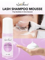 NATUHANA lash Mousse False for Eyelash Extension Eyelashes Accessories Lash Cleaning Foam No Stimulation Makeup Tools 1