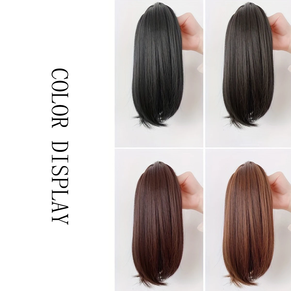 Ponytail Extension Long Curly Ponytail Clip In Claw Hair Extension Natural Looking Synthetic Hairpiece For Women