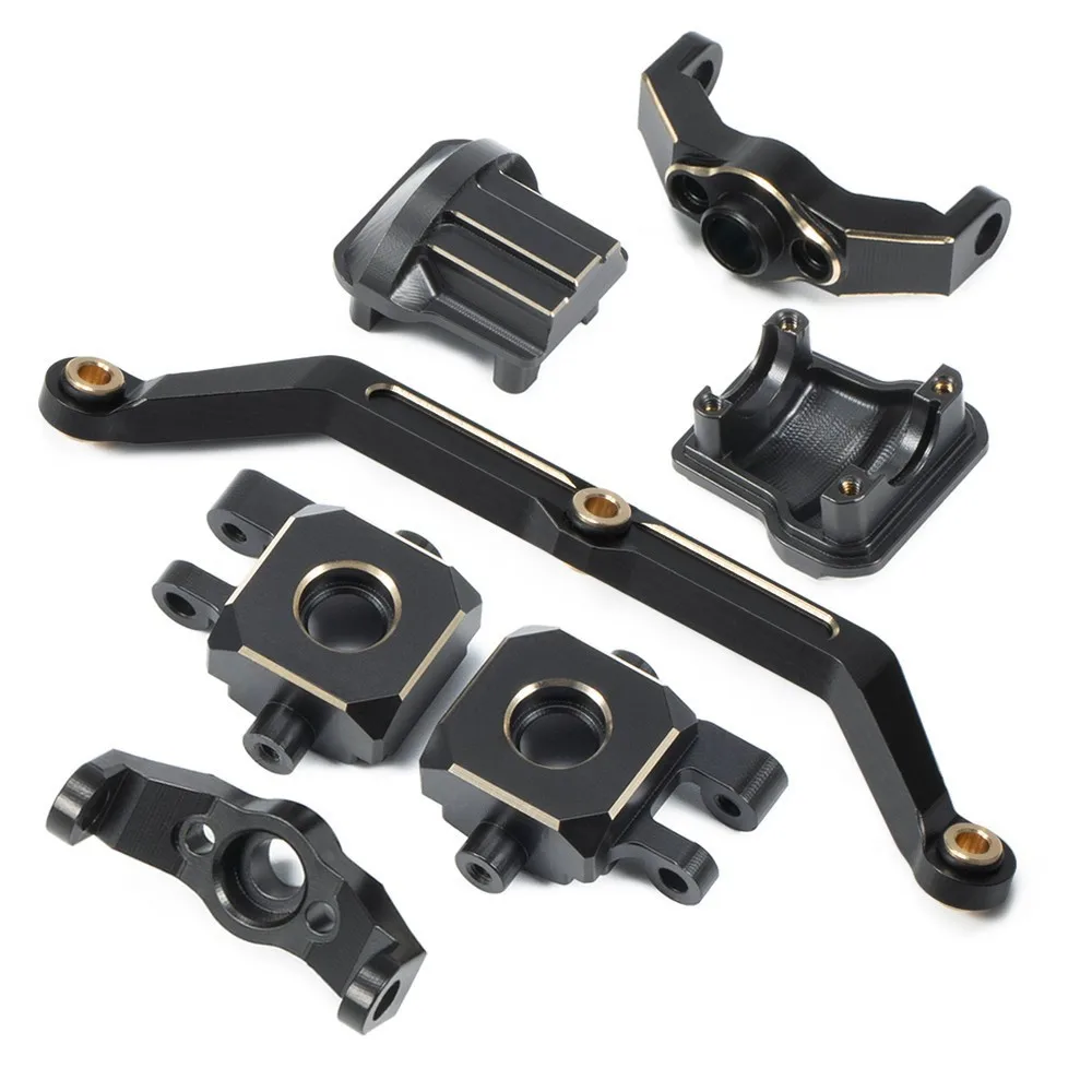 Tazza Dello Sterzo In Ottone C Block Axle Cover Sterzo Tirante Albero Di Trasmissione Per 1/18 Land Rover Lima Trx4M 97074 Defender Parti Di Aggiornam