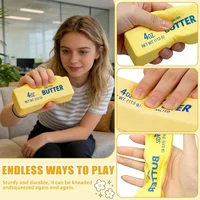 Jouet sensoriel anti-stress en silicone souple en forme de bloc de beurre ou de chocolat, à récupération lente, pour adultes, cadeau 5