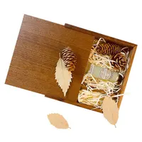 16.9cm Wooden Unfinished Storage Box for photos photograph souvenir Jewelry Baby Gift Box Walnut Decor Wood Wedding Gift Boxes 1