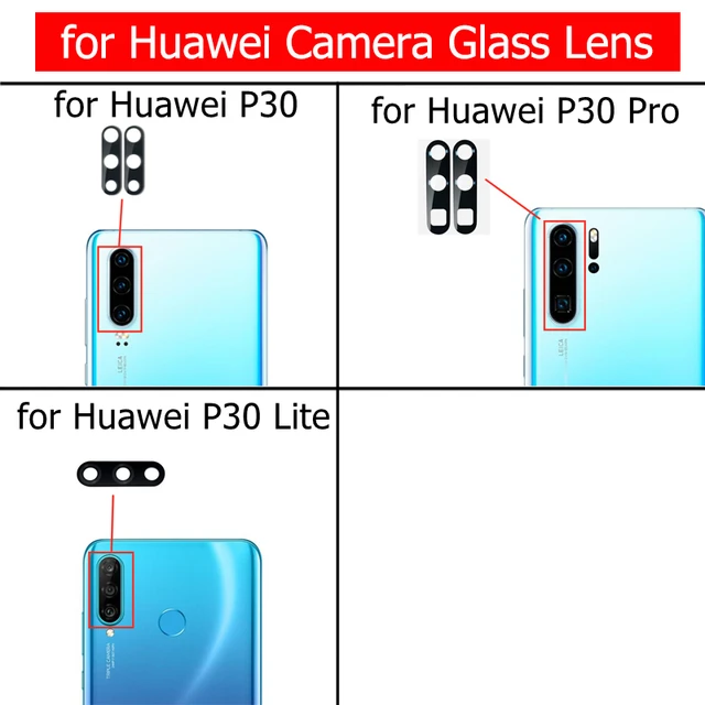 2pcs for Huawei P30 Pro Back Camera Glass Lens Rear Glue for Huawei