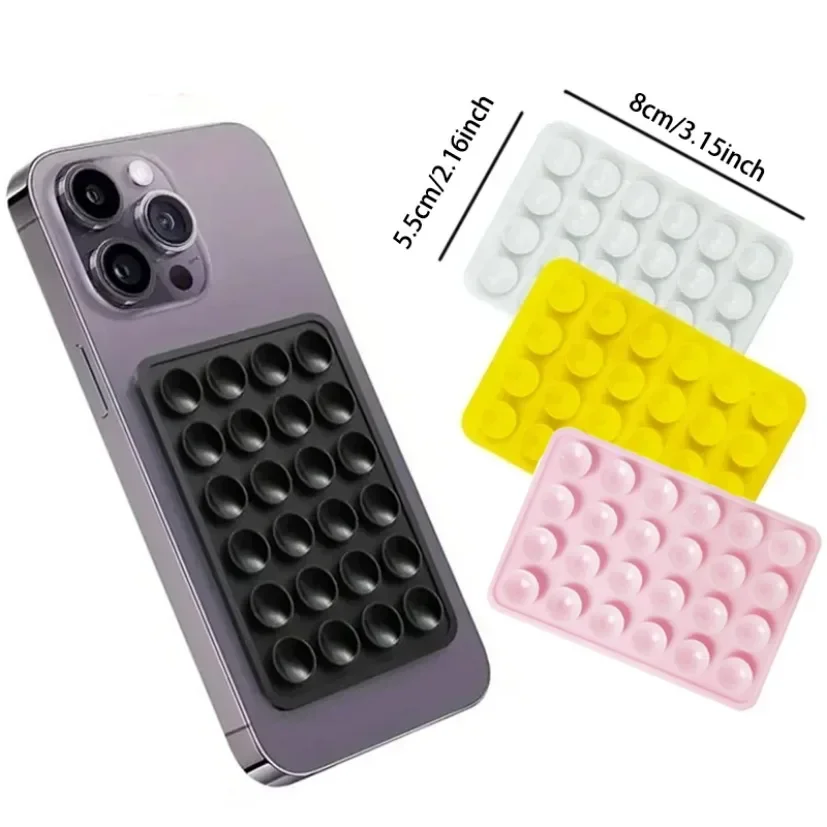 Versatile Silicone Suction Phone Holder Mat with Anti-Slip Design